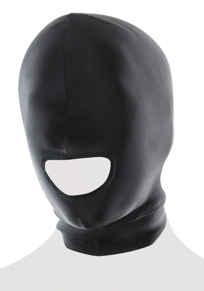 Μάσκα κεφαλιού με άνοιγμα για το στόμα - spandex open mouth hood fetish fantasy series