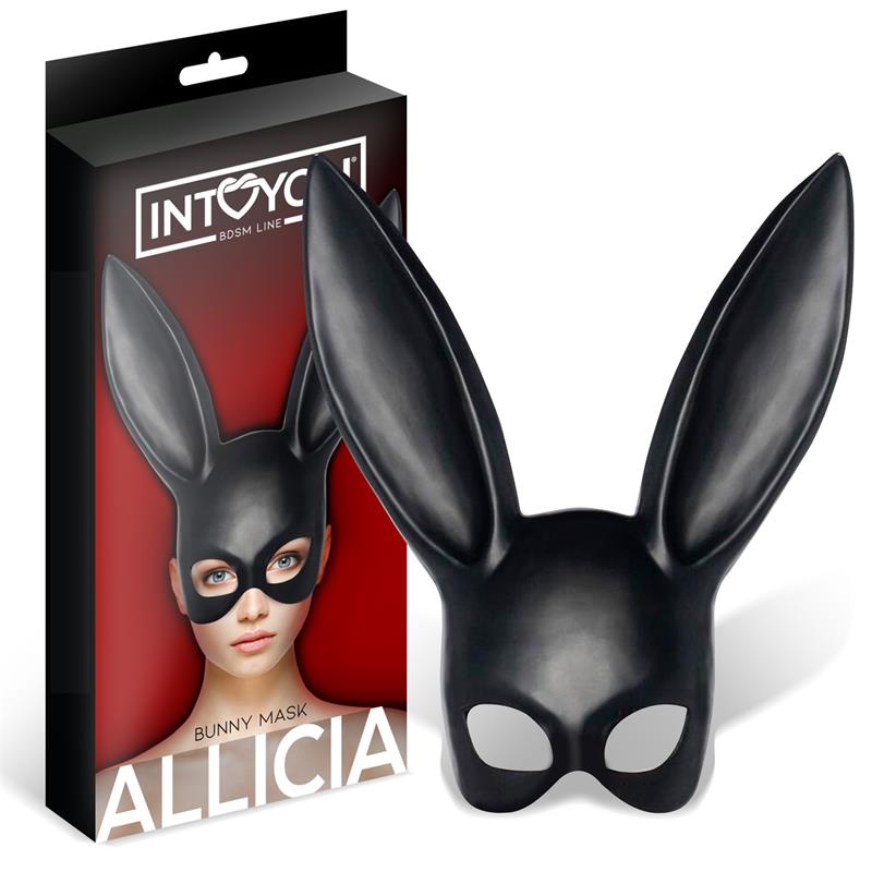 Μάσκα λαγουδάκι - intoyou bdsm line allicia bunny mask black